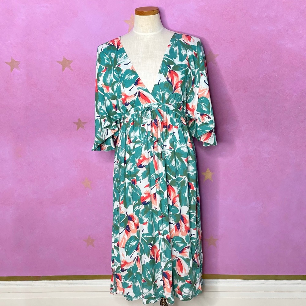 French Connection Vintage Tropical Floral Dress New Women’s Size 6
